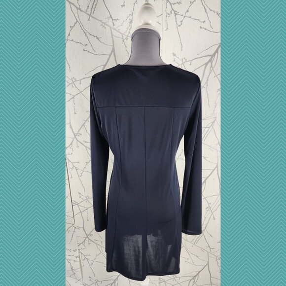 BCBG Maxazria Dark Purple Faux Leather Keyhole Flowy Jaena Dress Whimsigoth - Picture 4 of 5